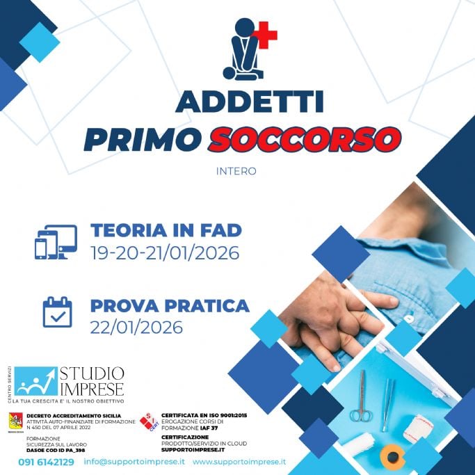 Primo soccorso gen 2026
