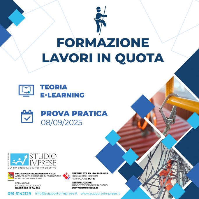 Corso di formazione per Lavori in Quota
