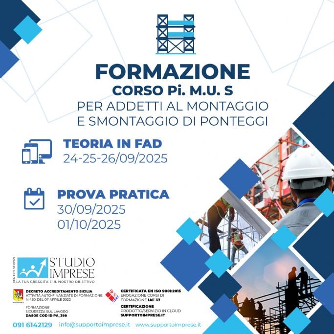 Corso di formazione per Addetti alla redazione del PiMUS Sett 2025