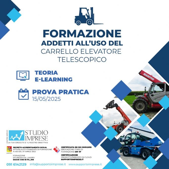 Formazione adetti all´uso di carello elevatore telescopico