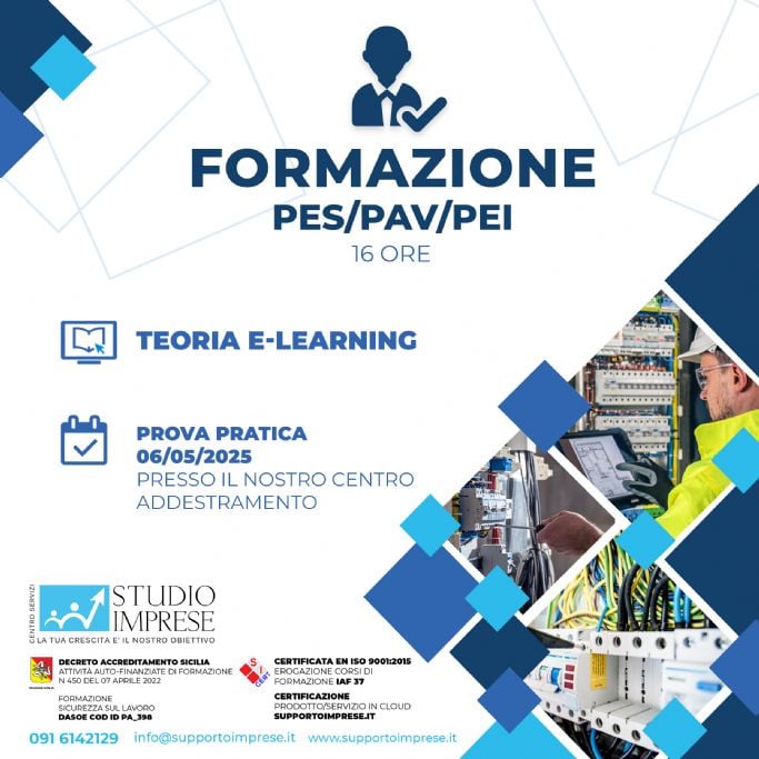 Formazione PES/PAV/PEI  Maggio 2025